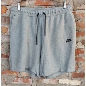 Nike Sweatpant Shorts Mens Sz XL Grey Elastic Waist AA